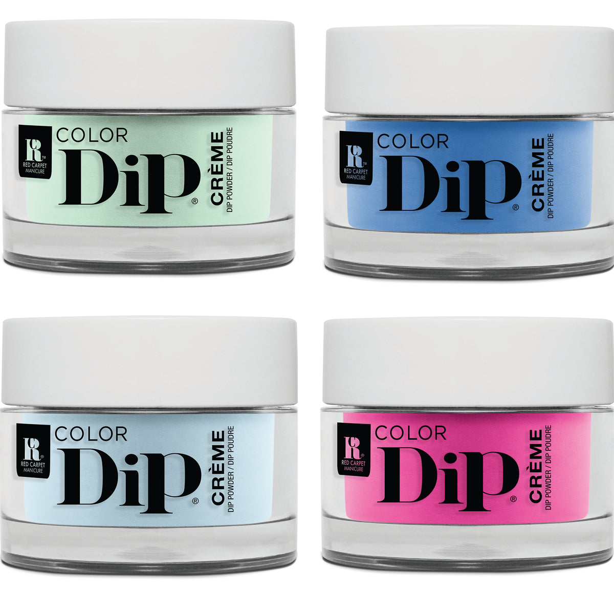 Red Carpet Manicure Dip Powder Kit Acrylic Nail Polish Set, 0.4 Oz Jar, 4 Colors