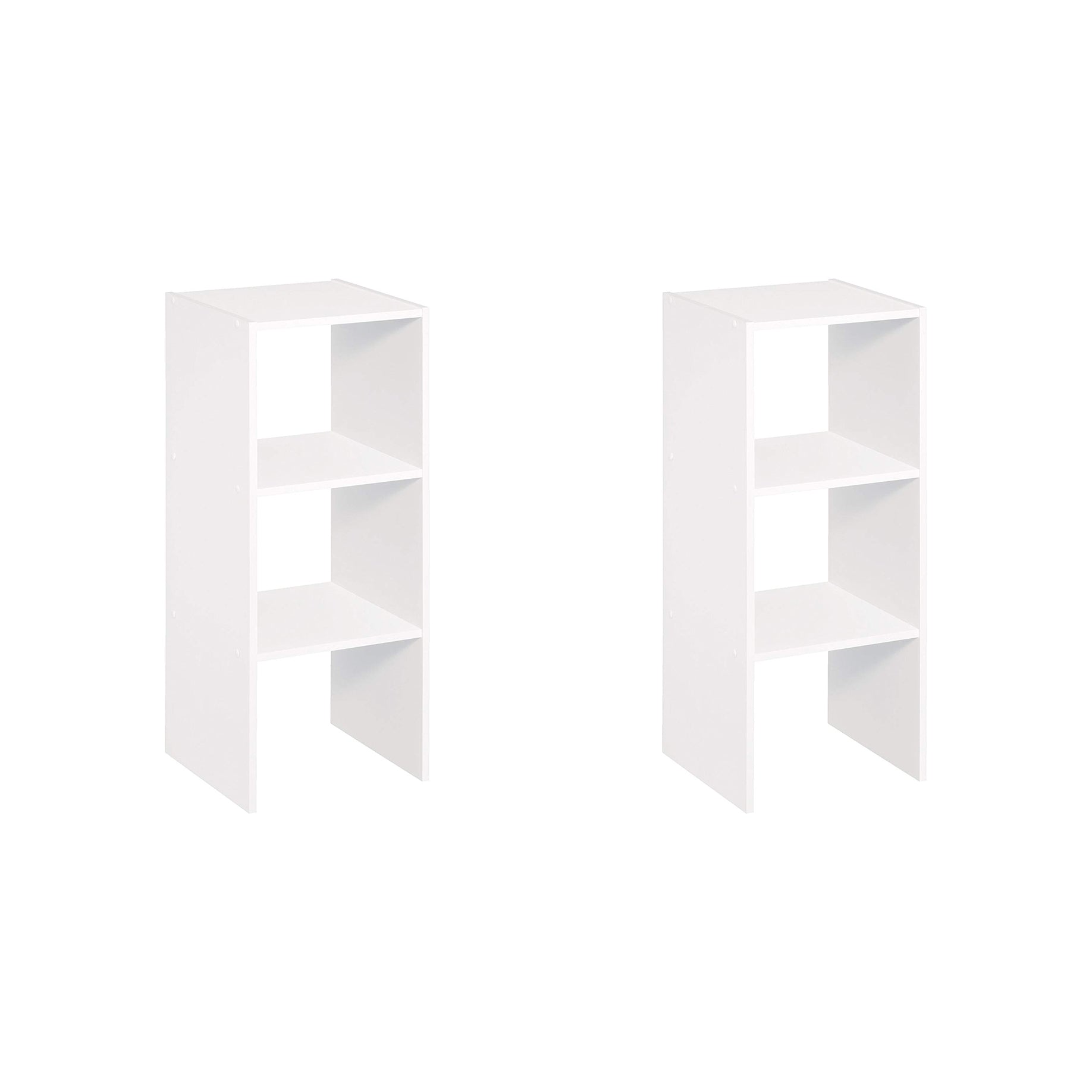 ClosetMaid Decorative Home Stacking 31" 2-Cube Organizer Storage, White (2 Pack) - VMInnovations