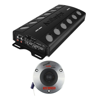 Audiopipe Car Audio Package w/2000W MOSFET Amp and 2 3.75" Titanium Pro Tweeters