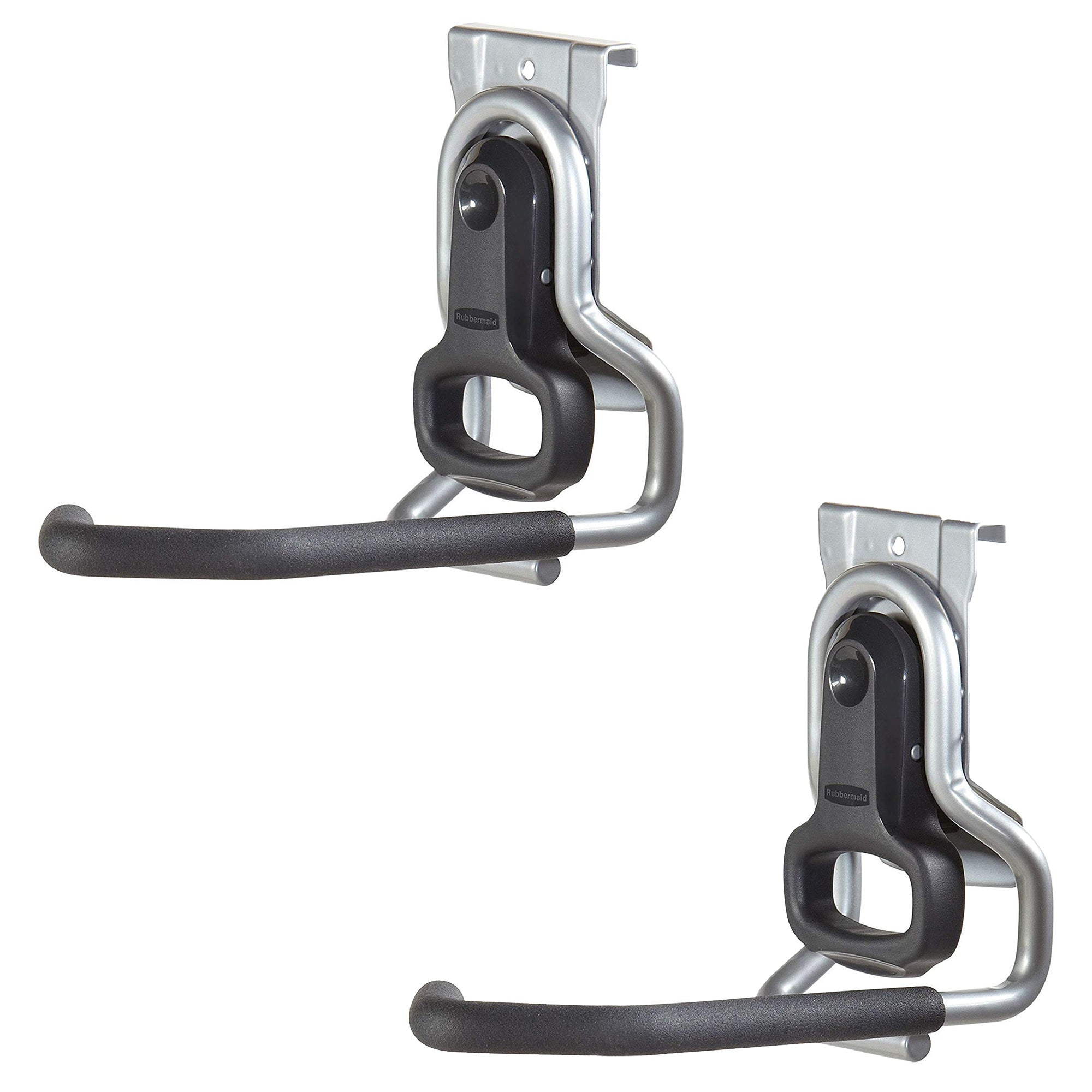 Rubbermaid Vertical FastTrack Hanging Wall Mount Hook Garage Organizer  (2 Pack) - VMInnovations