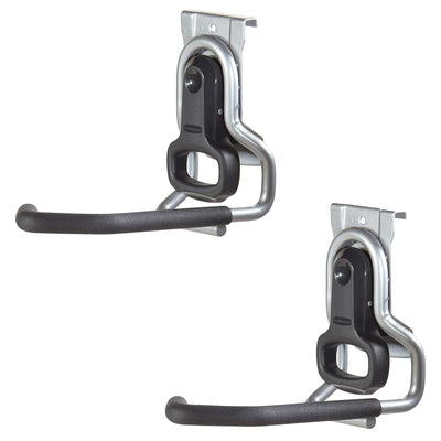 Rubbermaid Vertical FastTrack Hanging Wall Mount Hook Garage Organizer  (2 Pack) - VMInnovations