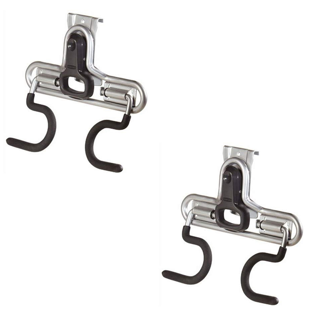 Rubbermaid FastTrack Wall S Hook 2 Handle Tool Storage Organizer Rack (2 Pack)