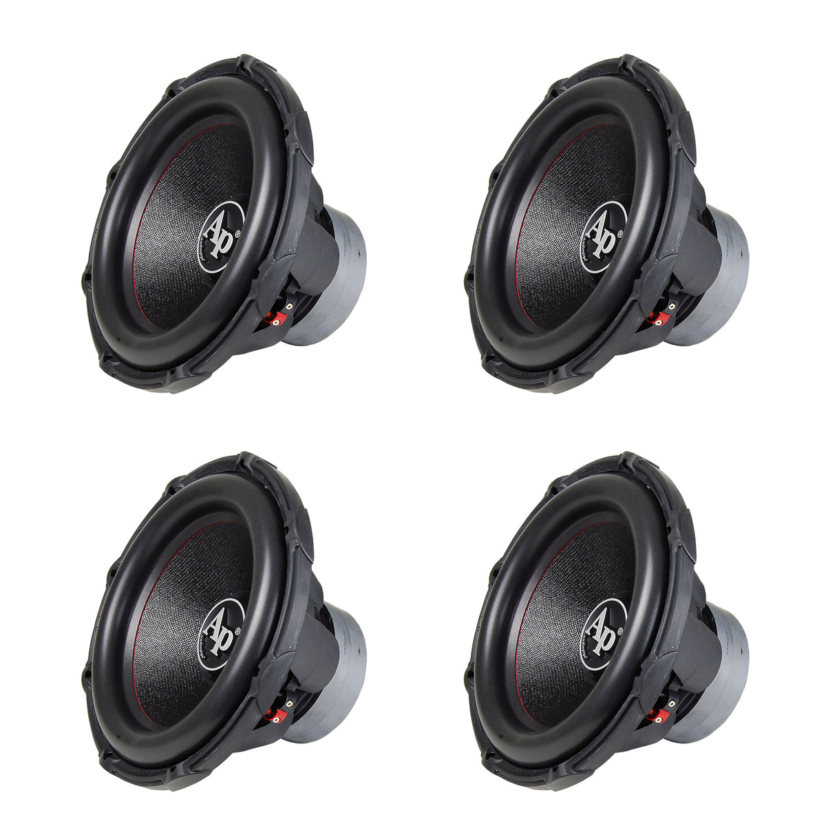 AudioPipe TXX-BD2-15 High Power 1800W 15" 4 Ohm DVC Car Audio Subwoofer (4 Pack)