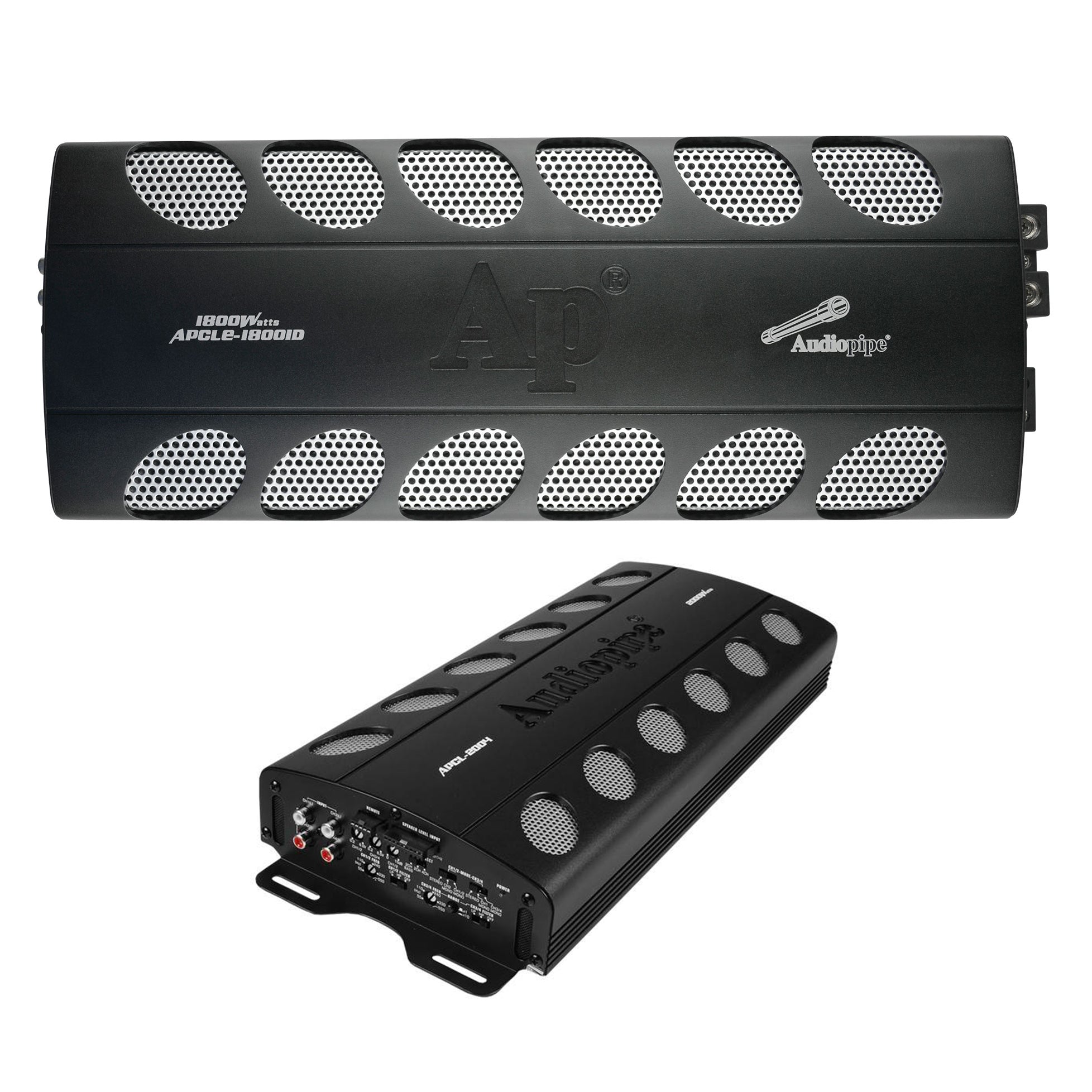 Audiopipe 1800W Class D Mono Amp & 2000W 4-Channel Class AB MOSFET Amp Car Audio - VMInnovations