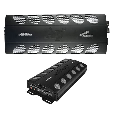 Audiopipe 1800W Class D Mono Amp & 2000W 4-Channel Class AB MOSFET Amp Car Audio - VMInnovations