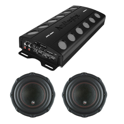 Audiopipe Car Audio Package w/2000W 4-Channel MOSFET Amp & 2 12" 1800W Subwoofer