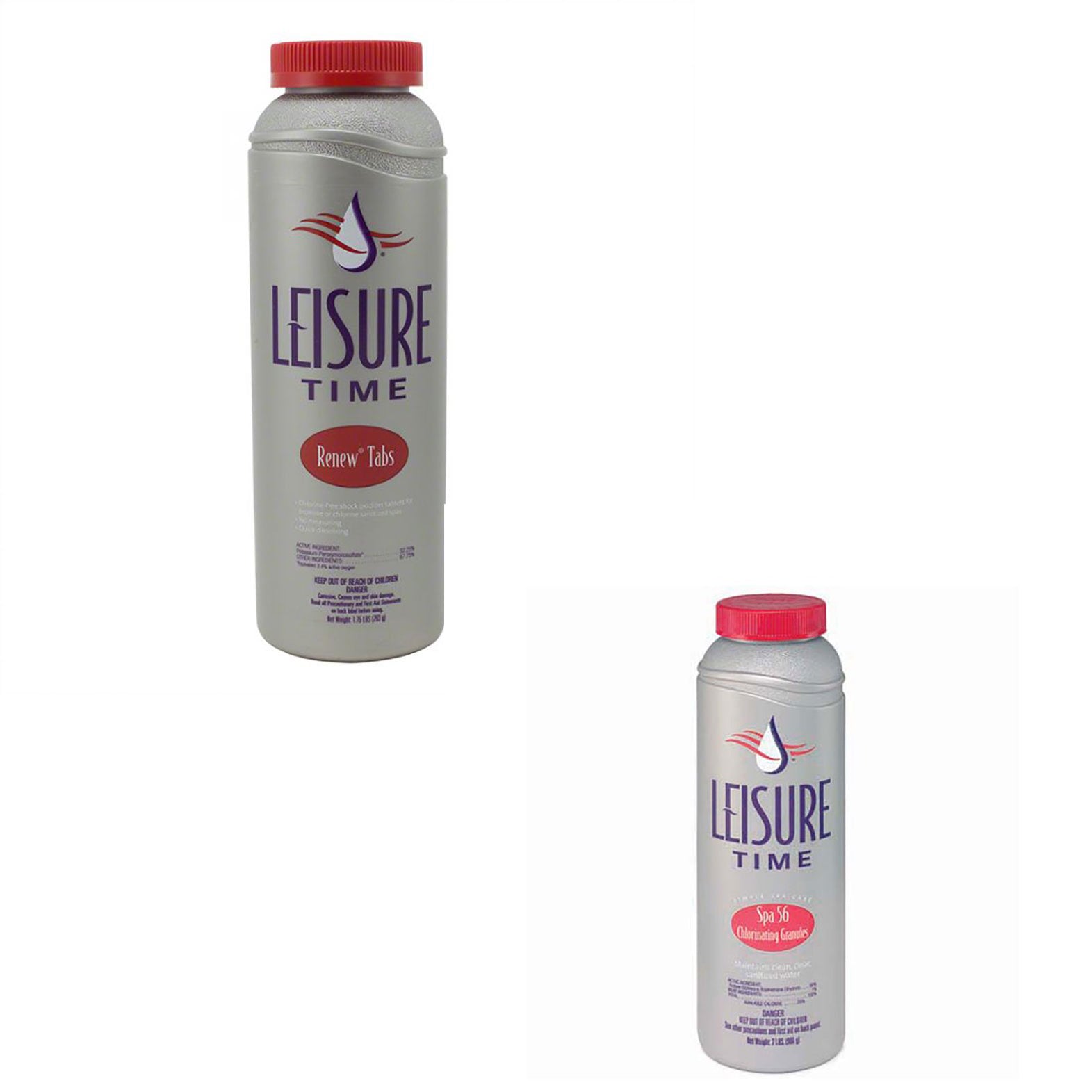 Leisure Time Spa Renew Shock Oxidizer & Spa 56 Spa Chlorinating Granules Bottle