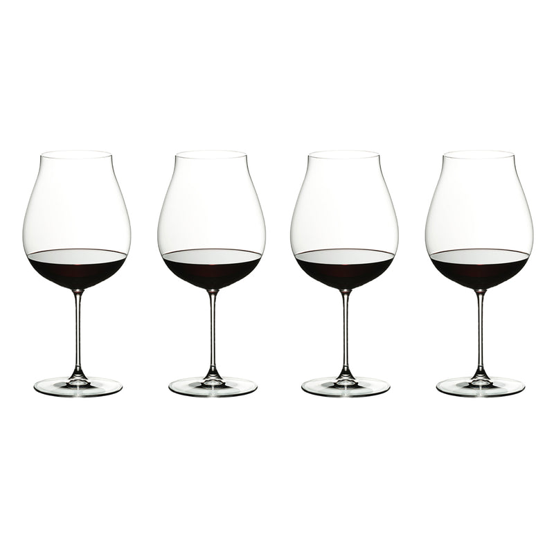Riedel Veritas Crystal New World Pinot Noir Red Wine Glass, 28.21 Oz. (8 Pack)