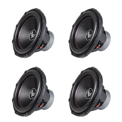 AudioPipe TXX-BD2-15 High Power 1800W 15" 4 Ohm DVC Car Audio Subwoofer (4 Pack) - VMInnovations