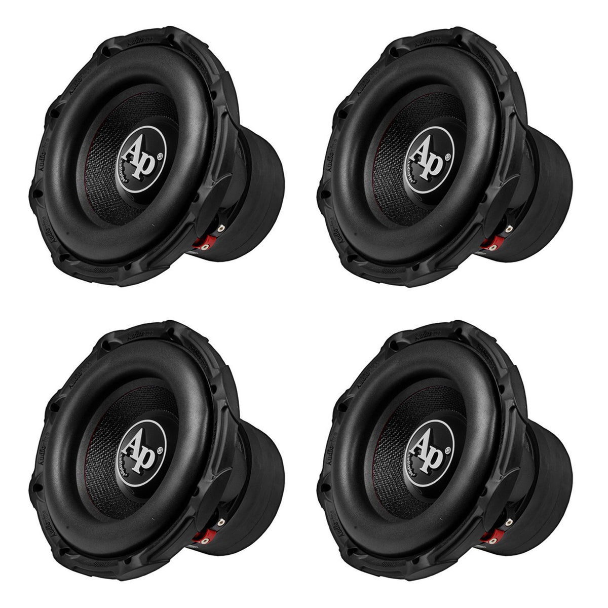 Audiopipe TXX-BD3-10 10" 1400W Car DVC Dual 4 Ohm Powerful Subwoofer (4 Pack)