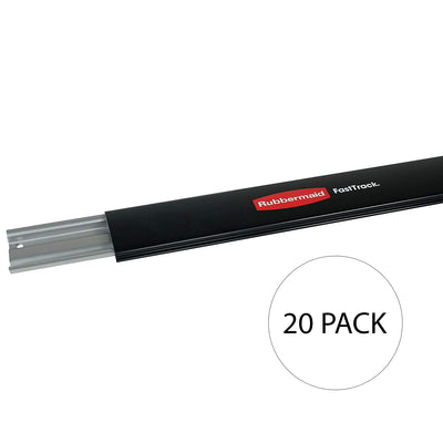 Rubbermaid Fast Track 48" Steel Horizontal Wall Mounted Storage Rail (20 Pack)
