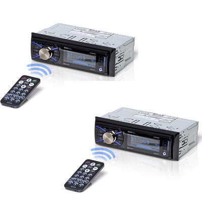 Boss 632UAB Single Din USB/SD AUX Bluetooth Multimedia Stereo Receiver (2 Pack)
