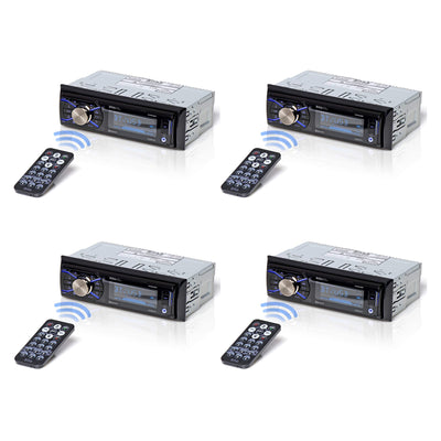 Boss 632UAB Single Din USB/SD AUX Bluetooth Multimedia Stereo Receiver (4 Pack)