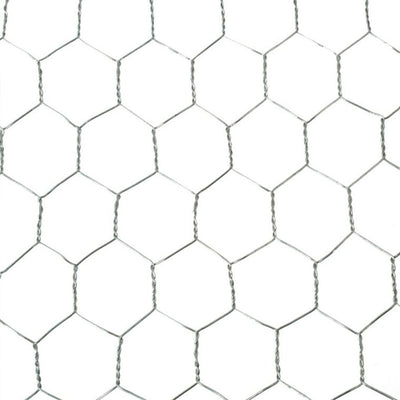 YardGard 18" x 150' 1" Mesh Hexagonal Poultry Netting Garden Wire Fence, Silver - VMInnovations