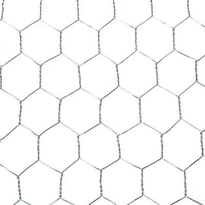 YardGard 18" x 150' 1" Mesh Hexagonal Poultry Netting Garden Wire Fence, Silver
