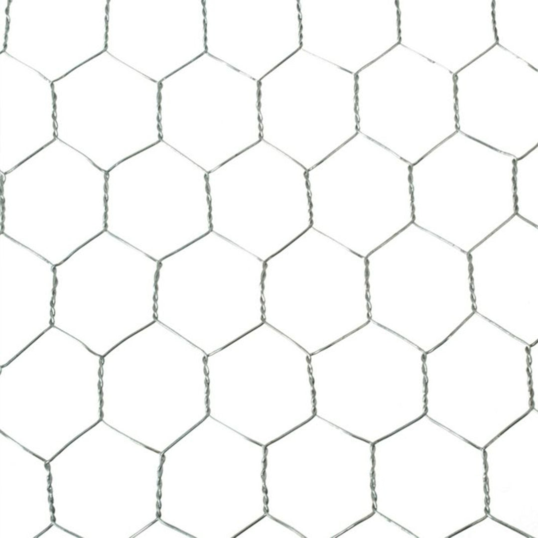YardGard 18"x150' 1" Mesh Poultry Netting Garden Wire Fence, Silver (Open Box) - VMInnovations