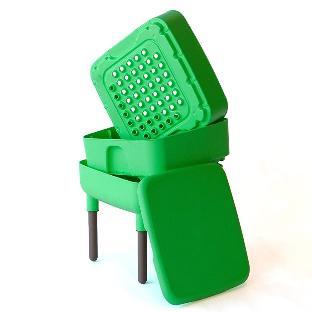 FCMP Outdoor Essential Living 6 Gallon Worm Composter Bin w/ Garden Trays (Used) - VMInnovations
