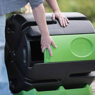 Hot Frog 37-Gallon Rolling Compost Tumbler Bin (Open Box) - VMInnovations