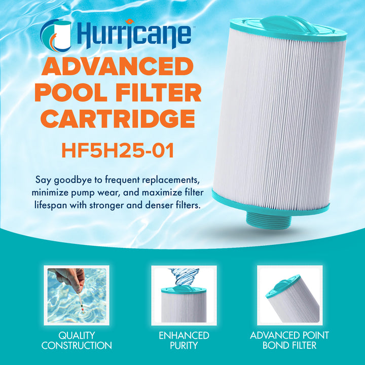Hurricane Advanced Spa Filter Cartridge for Pleatco, Unicel, MAAX/Vita Spas - VMInnovations