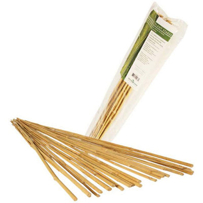 Hydrofarm 6 feet Natural Strong Bamboo Stakes Garden Accessories, Pack of 25