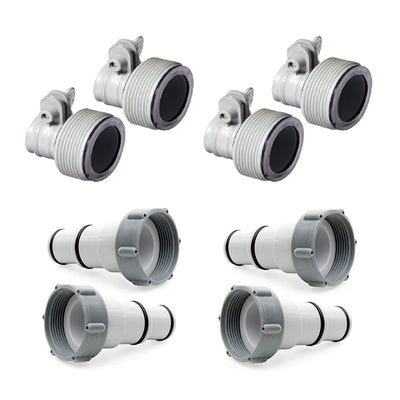 Intex Hose Adapter B, Pair (2 Pack) w/ Intex Hose Adapter A, Pair (2 Pack)
