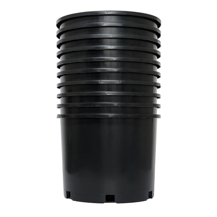 Pro Cal 7 Gallon Wide Rim Plastic Plant Nursery Pot, 5 Pack (Open Box) - VMInnovations