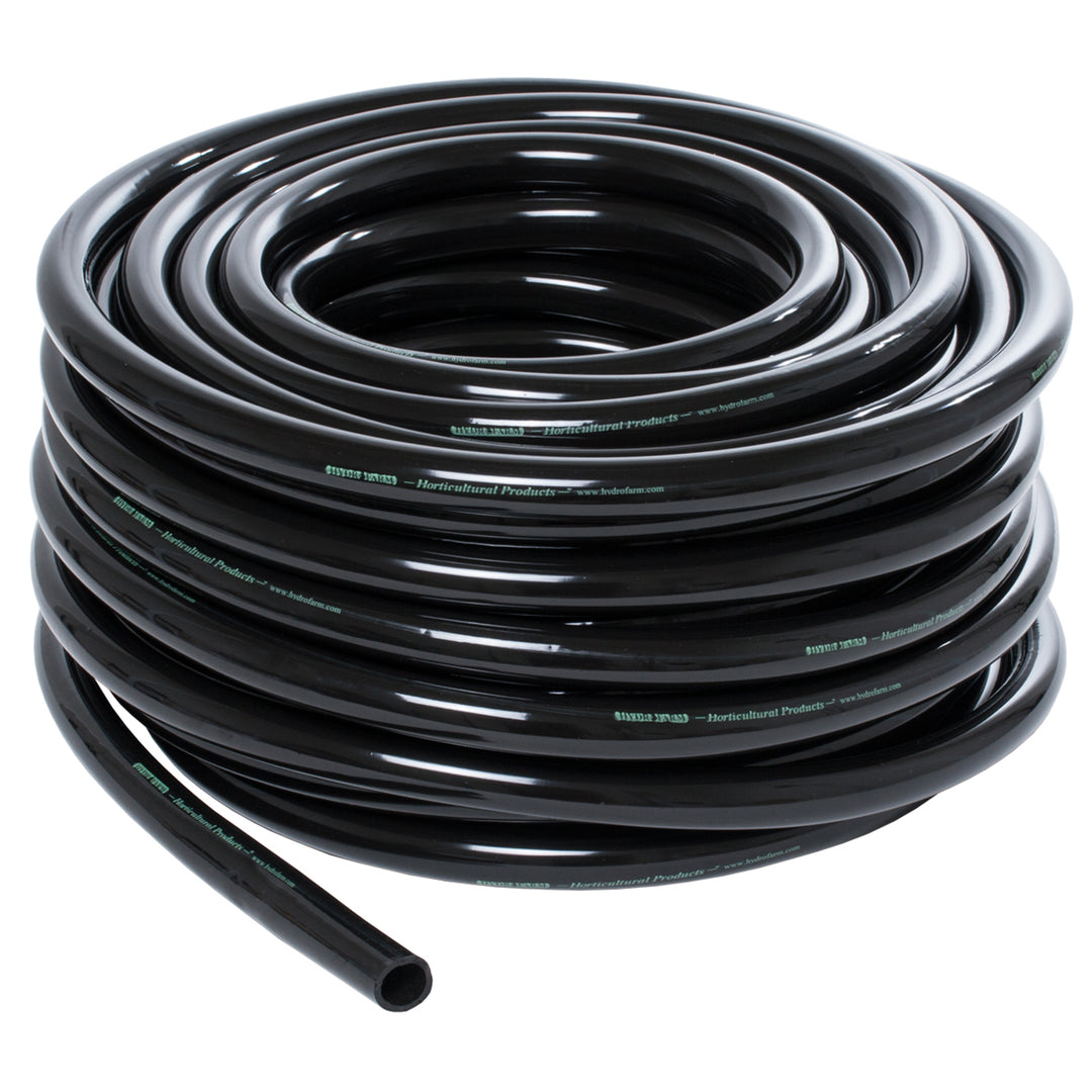 Active Aqua HGTB75 0.75 In. Diameter Hydroponic Irrigation Tubing, 100 Ft, Black