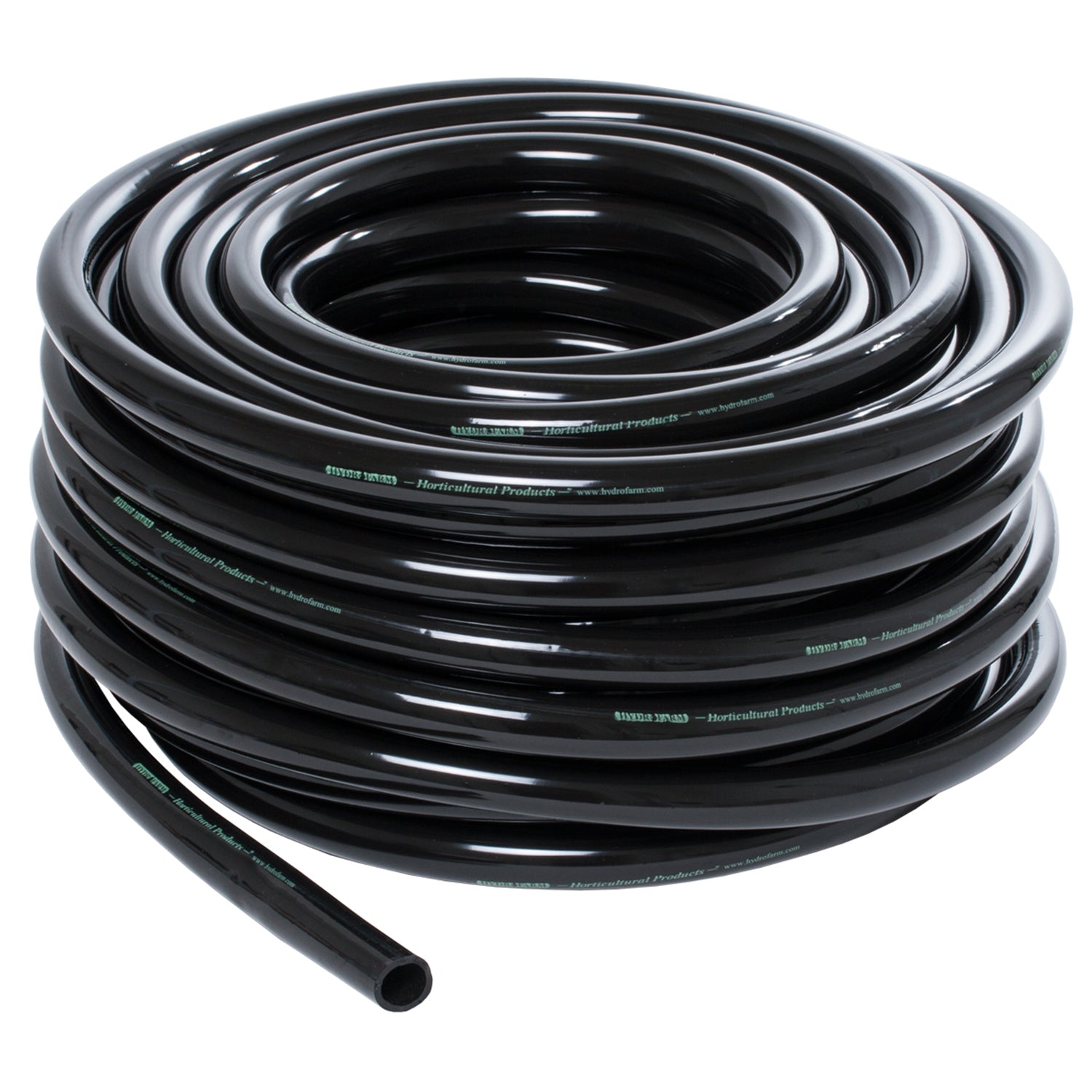 HGTB75 0.75in Inside Diameter Vinyl Hydroponic Irrigation Tubing, 100 Ft, Black - VMInnovations