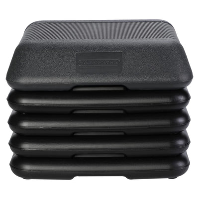 HolaHatha Aerobic High Step Platform, Home Gym Fitness Equipment with Risers - VMInnovations