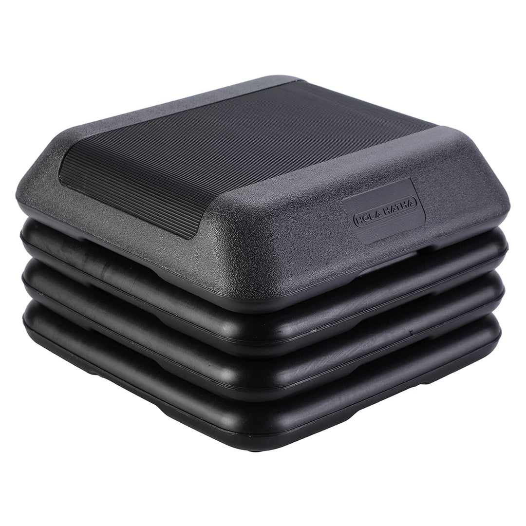 HolaHatha Aerobic High Step Platform Exercise Equipment with Risers (Used)