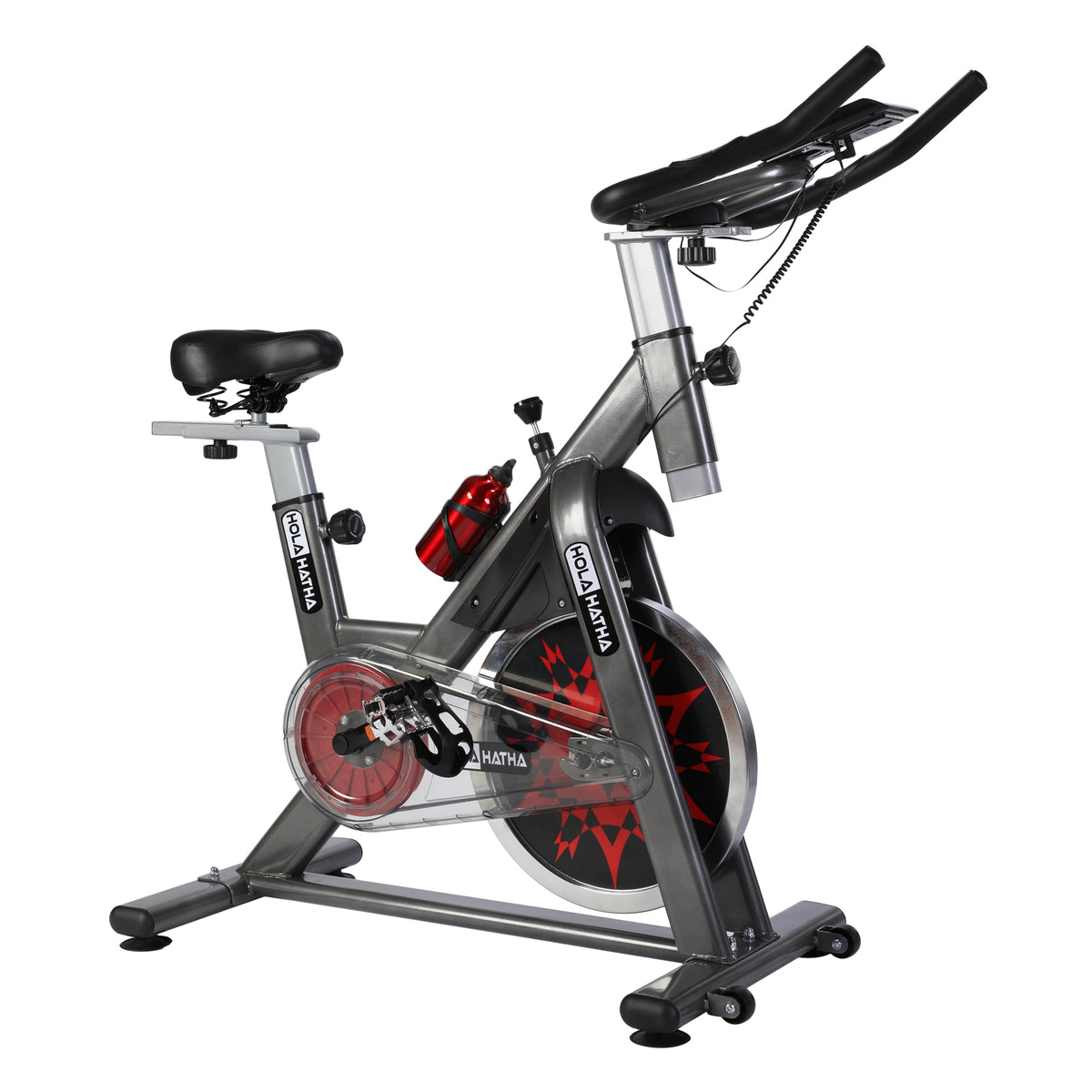 HolaHatha Home Gym Equipment Cycling Exercise Bike with 33 Pound Flywheel - VMInnovations