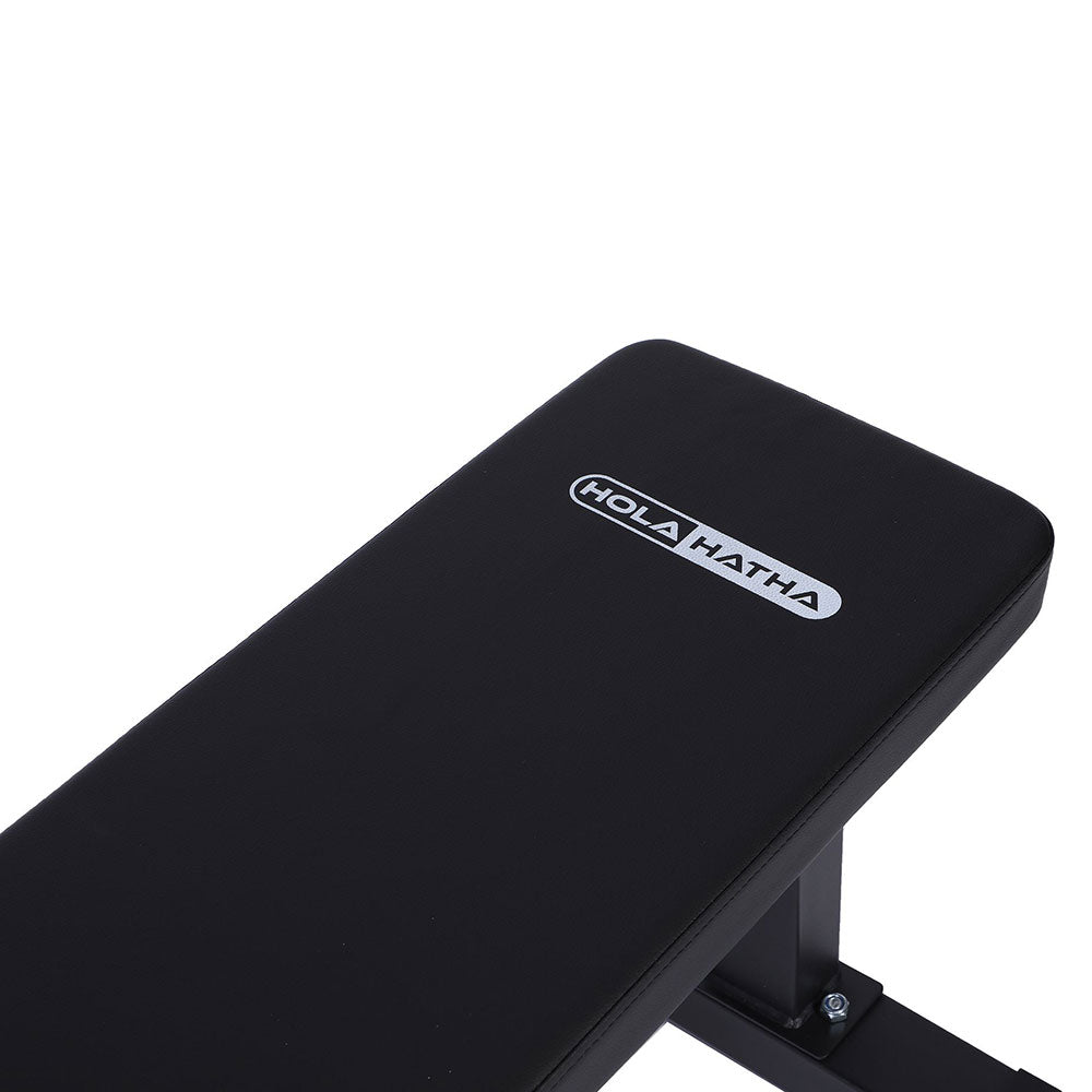 HolaHatha Steel Frame Padded Flat Freeweight Bench for Weight Lifting(For Parts) - VMInnovations