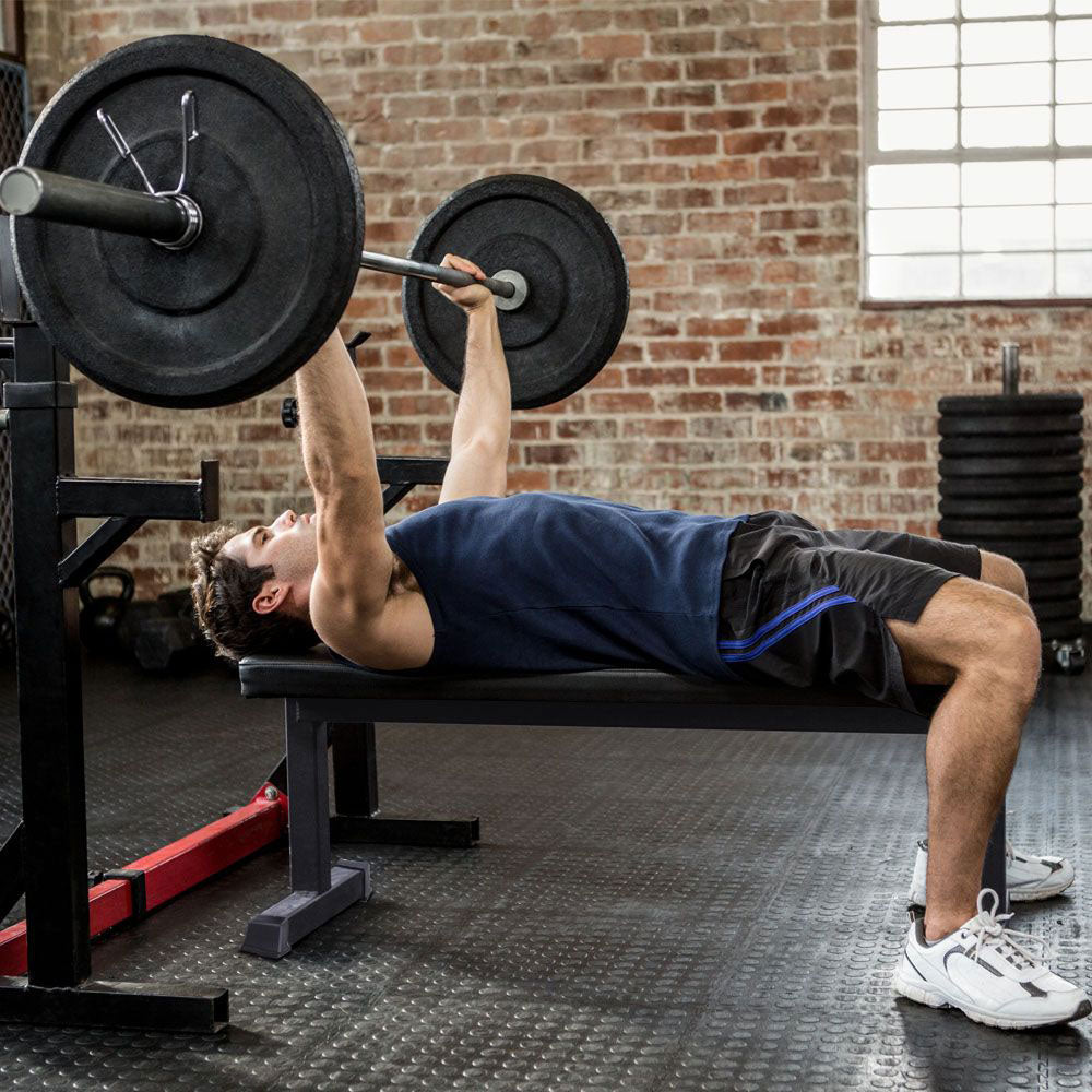 HolaHatha Steel Frame Padded Flat Freeweight Bench for Weight Lifting(For Parts) - VMInnovations