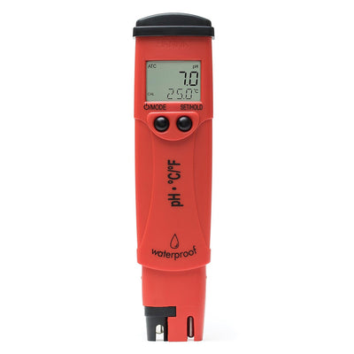Hanna Instruments LCD pHep 4 Waterproof pH & Temperature Meter, Red (For Parts)