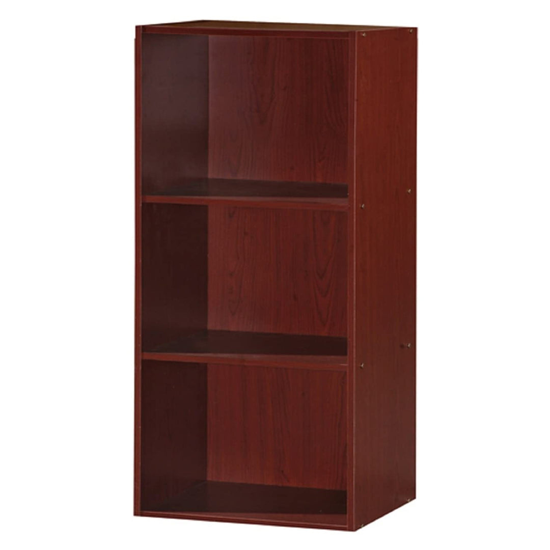 Hodedah 3 Shelf Home/Office Organization Storage Bookcase Cabinets (Open Box)