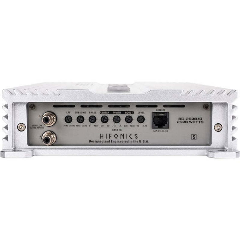 Hifonics BG-2500.1D Gamma Mono D 2500W Car Audio Subwoofer Amp Amplifer (2 Pack)