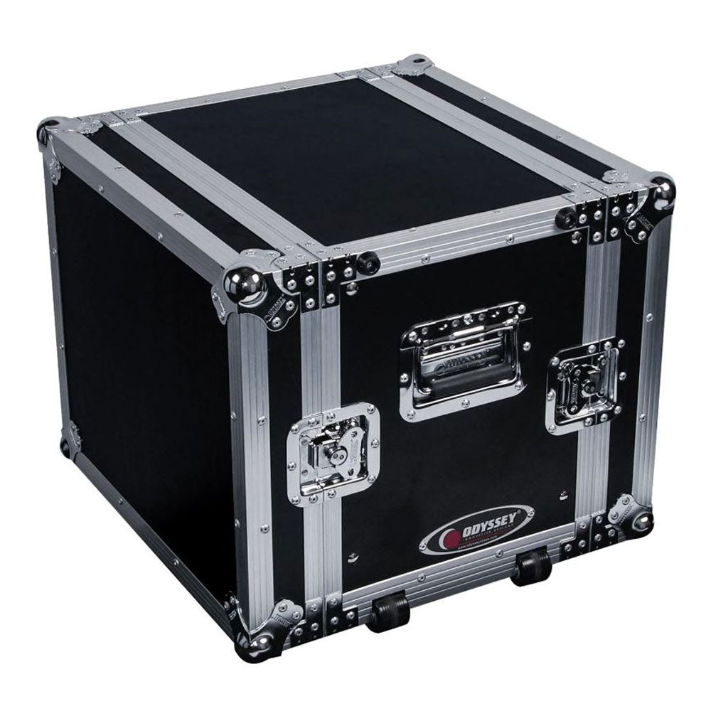 Odyssey FZER8HW Flight Zone 8 Space Effects Rack With Handle and Wheels, Black - VMInnovations