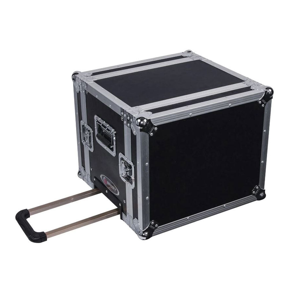 Odyssey Flight Zone 8 Space Effects Rack With Handle and Wheels Black (Open Box) - VMInnovations