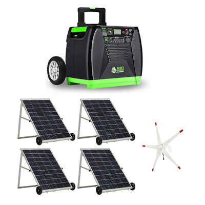 Nature's Generator Elite Portable Solar and Wind Powered 3600 Watt Generator Kit