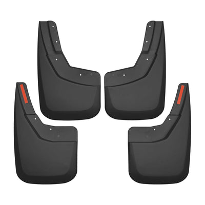 Husky Liners 56886 Single Rear and Mud Guard Set for Chevrolet Silverado, Black