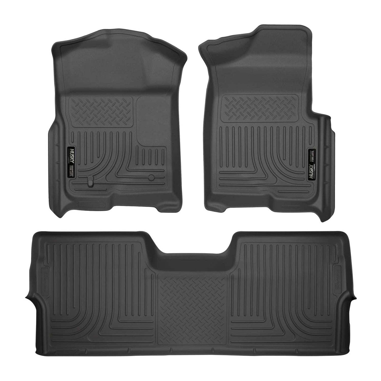 Husky Liners Front Seat & 2nd Row Rubber Floor Mats for Ford F-150 (Open Box)