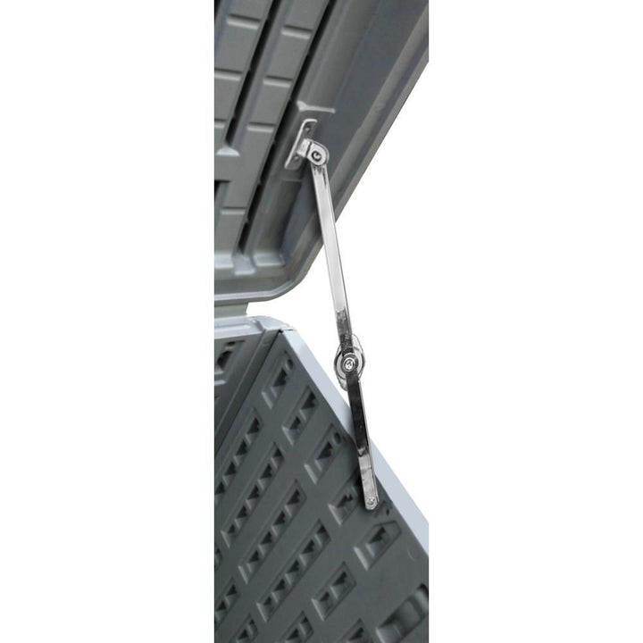 Plastic Development Group 105-Gallon Resin Storage Patio Deck Box, Gray (Used) - VMInnovations