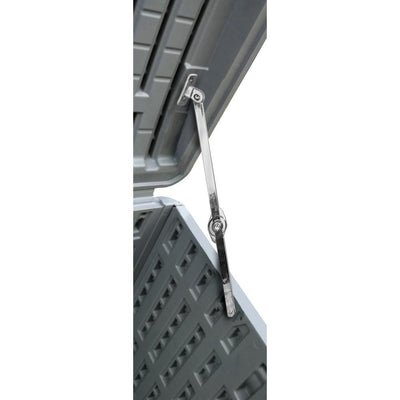 Plastic Development Group 105-Gallon Resin Storage Patio Deck Box, Gray (Used) - VMInnovations