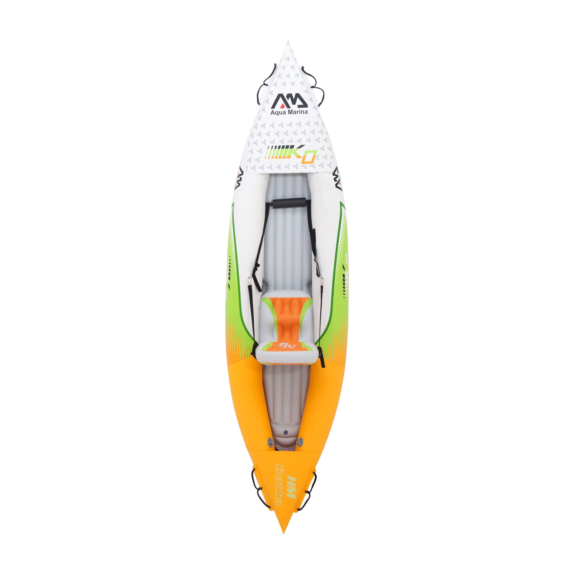 Aqua Marina HM-312 Betta Inflatable 1 Person Leisure Paddle Kayak, Orange/White