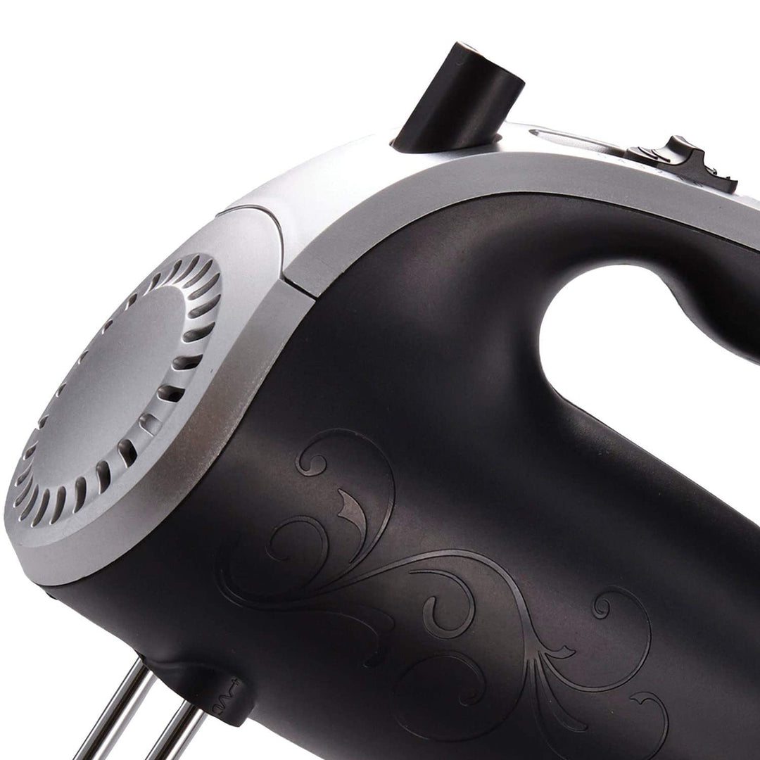 Brentwood HM-44 5 Speed Electric Kitchen Egg Beater Mixer, Black (Open Box)