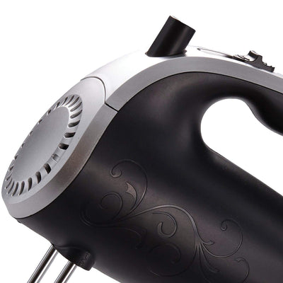 Brentwood HM-44 5 Speed Electric Kitchen Egg Beater Mixer, Black (Open Box) - VMInnovations