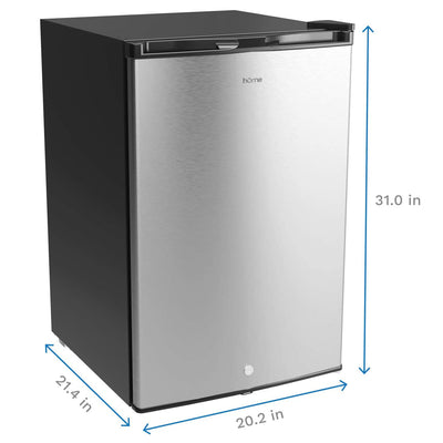 hOmeLabs Compact 3.0 Cubic Ft Single Door Freestanding Locking Mini Freezer