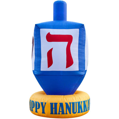 Holidayana 8 Ft Tall Giant Inflatable Hanukkah Dreidel Yard Decoration(Open Box)