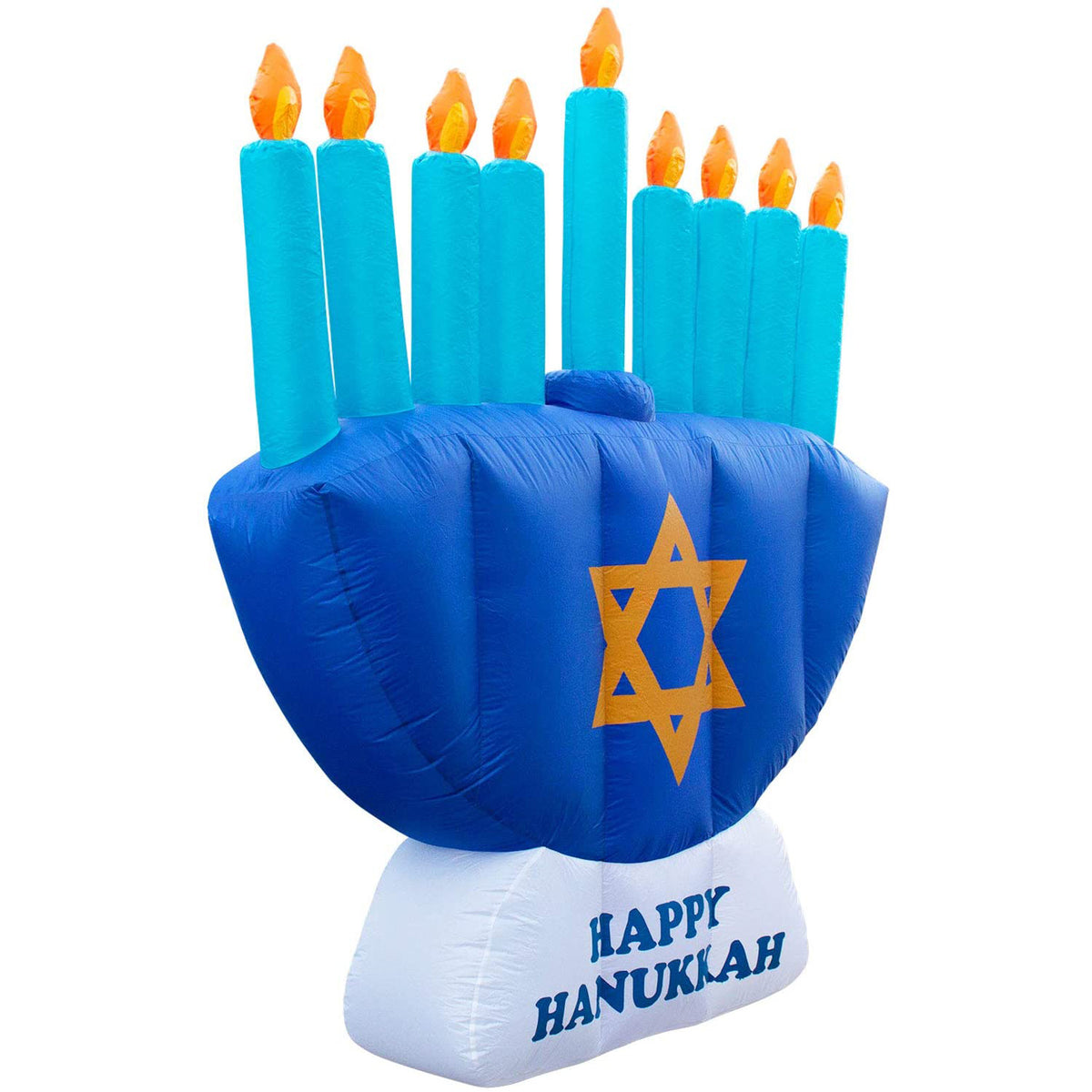Holidayana 8 Ft Tall Giant Inflatable Hanukkah Menorah Yard Decoration(Open Box)