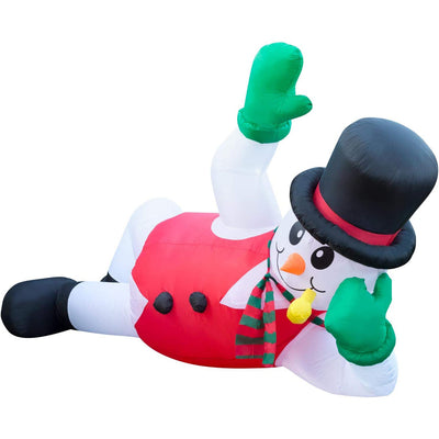 Holidayana 10 Foot Giant Inflatable Winter Holiday Yard Decoration (Open Box)